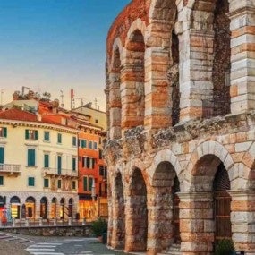 Verona, Italy with the Verona Arena,