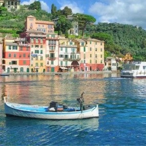 Picturesque Village Of Portofino At Italian Riviera,Liguria,Italy