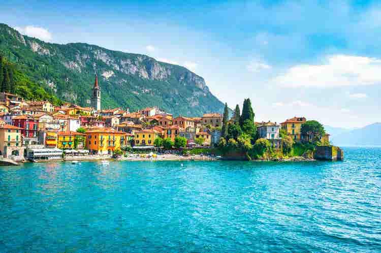 Varenna town in Lake Como Lake. Italy, Europe.