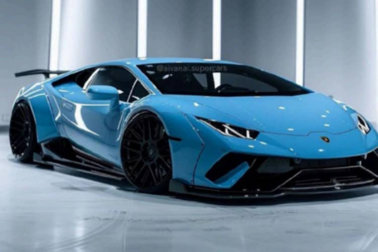 Lamborghini supercar front view