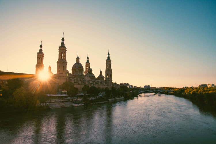 The river Spree in Berlin after sunset
