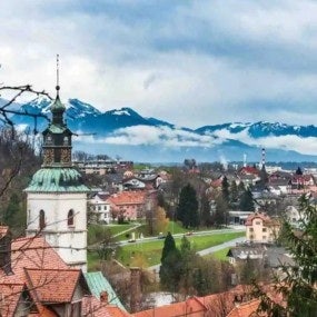 The Ancient Village Of Škofja Loka, Slovenia.