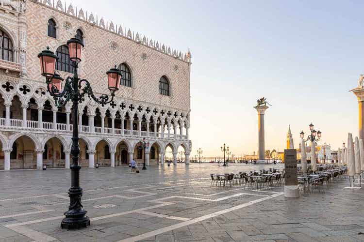 st. Mark's square and st. Mark's basilica.