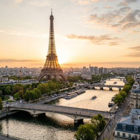 Eiffel Tower at Sunset