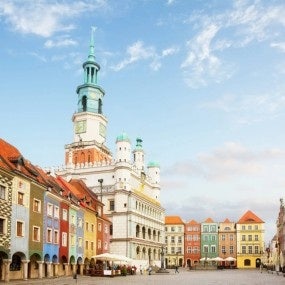 Old market square in Poznan, Poland
