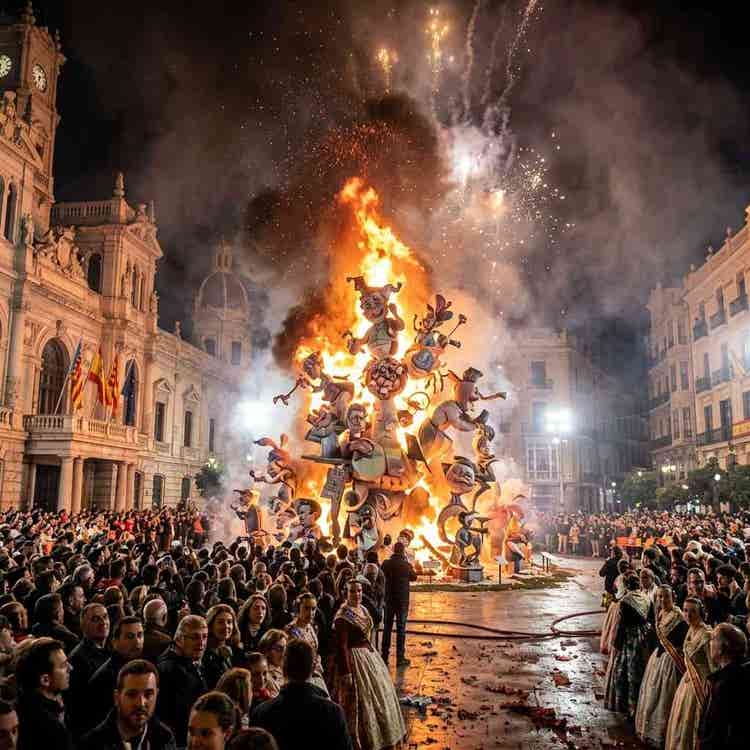 Grand finale of the Las Fallas festival